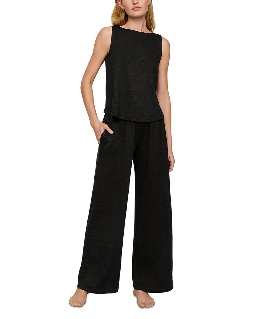 Eberjey Linen Cropped Tank Top 2