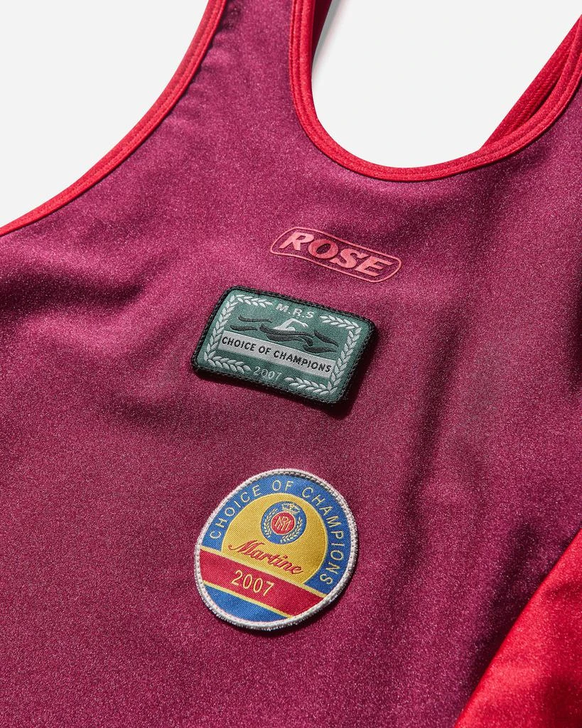 Martine Rose Women's Swim Vest Red / Burgundy 3