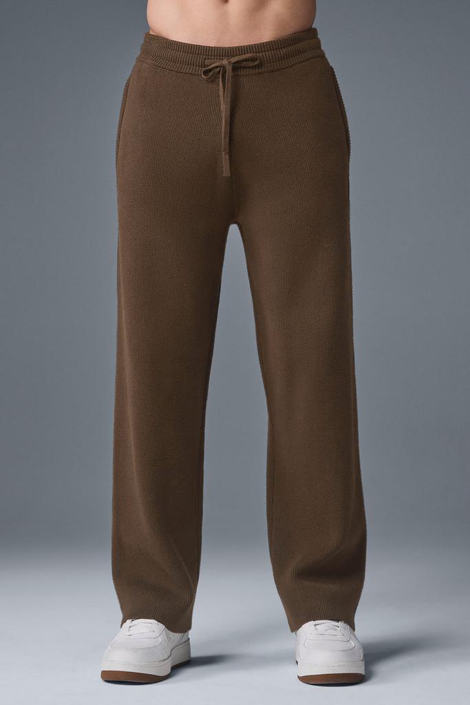 Alo Scholar Straight Leg Sweatpant - Espresso