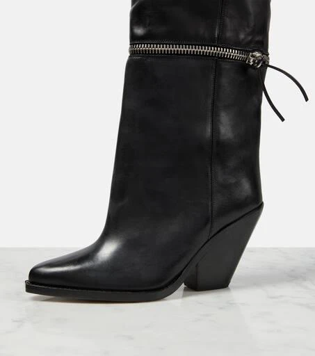 Isabel Marant Lelodie leather over the knee boots 5