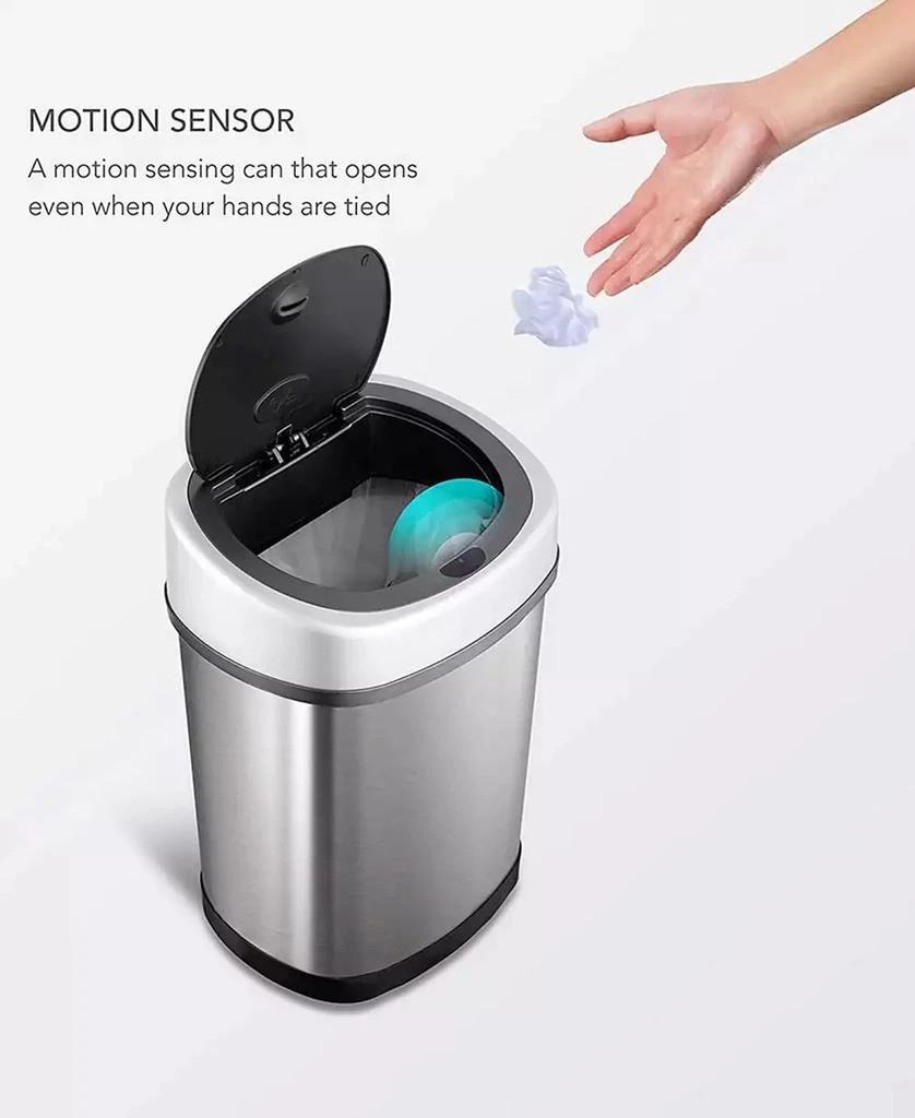 NINE STARS GROUP USA INC Rectangular Motion Sensor Trash Can Combination Set 4