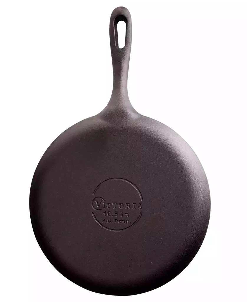 Victoria Cast Iron 10.5" Griddle and Crepe Pan 3