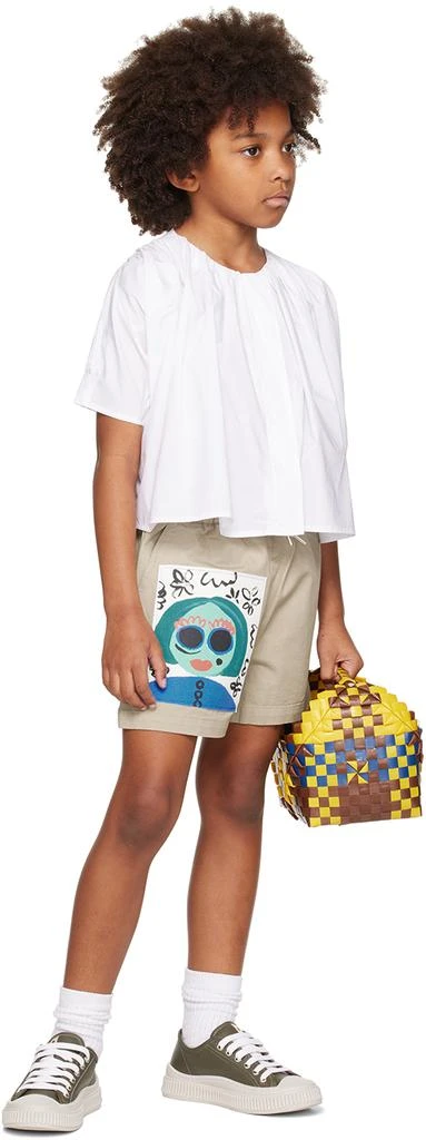 Marni Kids White Embroidered Shirt 4