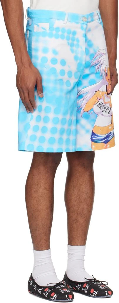 Ashley Williams SSENSE Exclusive Blue Manga Poster Shorts 2