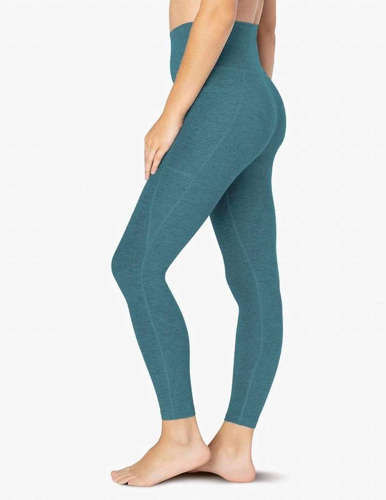 Beyond yoga Spacedye Out Of Pocket High Waisted Midi Legging In Stellar Blue Heather 2