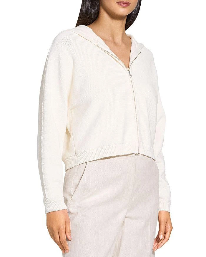 Theory Zip-Up Hoodie in Rounded Cotton Blend 5
