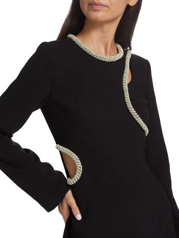 SIMKHAI Katharine Diamante-Embroidered Minidress 5