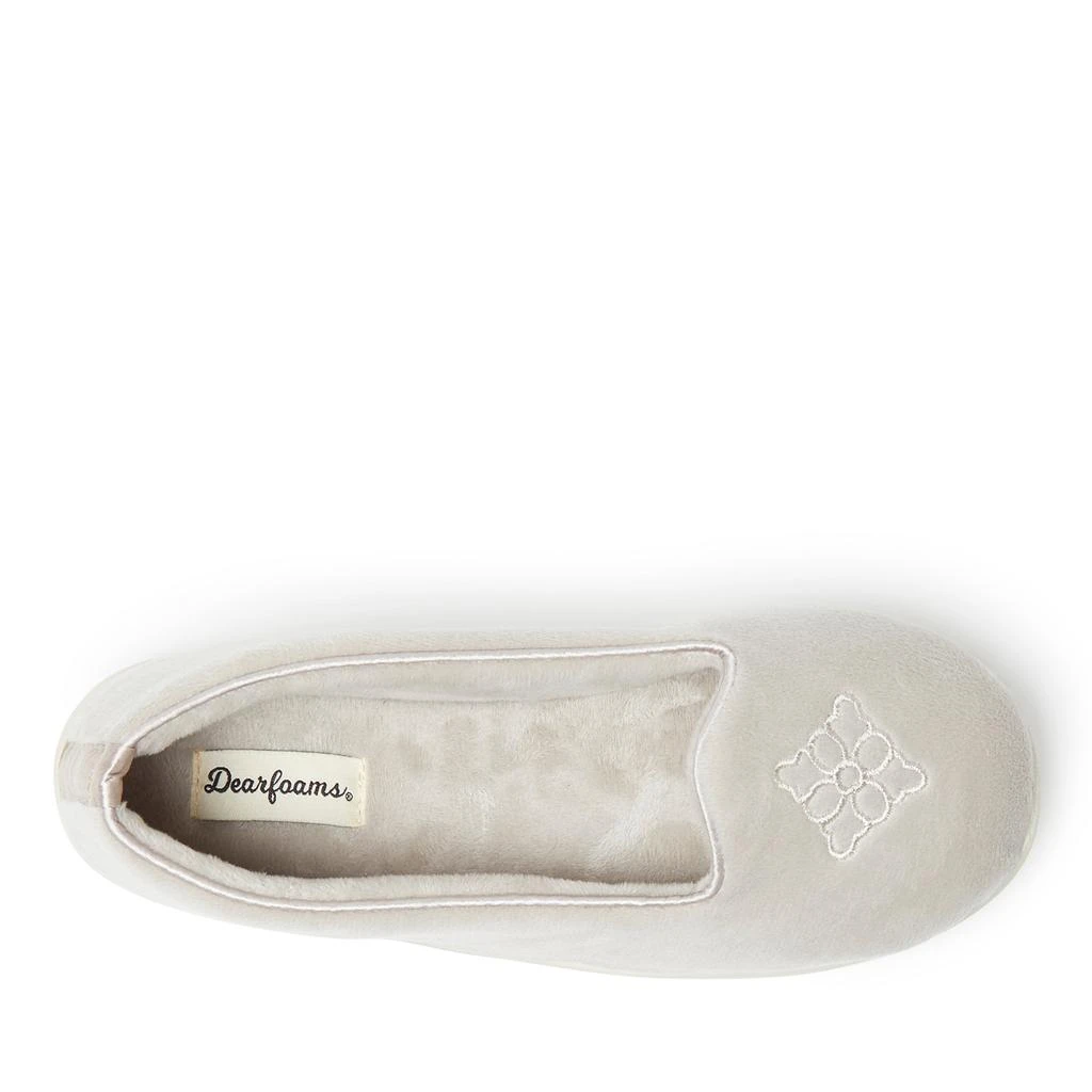 Dear Foams Womens Rebecca Microfiber Velour Closed Back Slipper 2