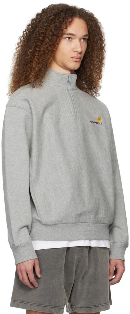 Carhartt Work In Progress Gray American Script Sweatshirt 2