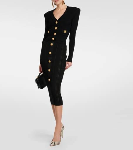 Balmain Cropped cardigan 2