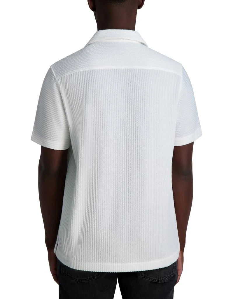 Karl Lagerfeld Paris KNIT JACQUARD BOXY CAMP SHIRT 2