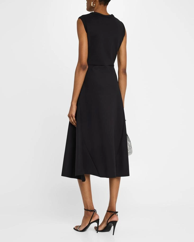 Fabiana Filippi Sleeveless A-Line Scuba Midi Dress 3
