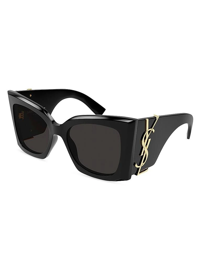 Yves Saint Laurent Monogram Acetate 54MM Blaze Rectangular  display picture 1