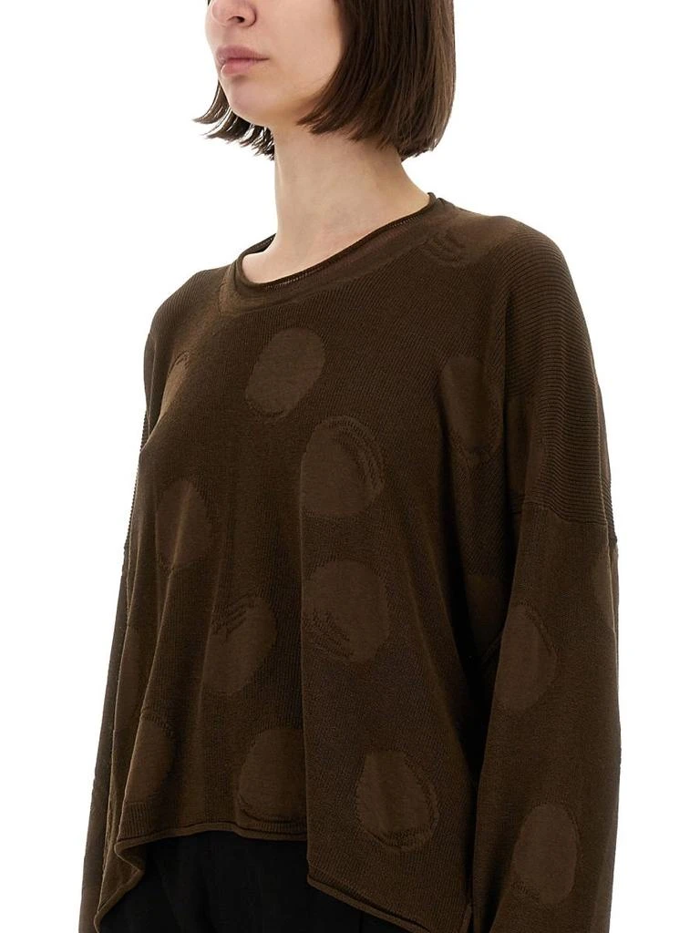 Uma Wang Uma Wang Polka Dot Detailed Crewneck Knitted Jumper 4