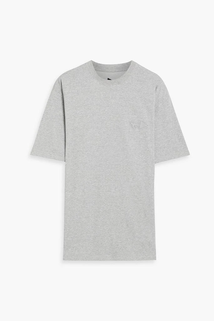 MAISON KITSUNÉ X AND WANDER Printed embroidered jersey T-shirt 1