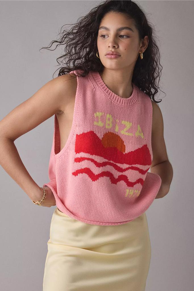 BDG BDG Capri Destination Graphic Knit Vest Top