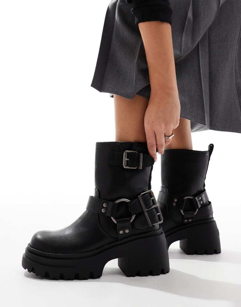 Buffalo Buffalo biker boot in black