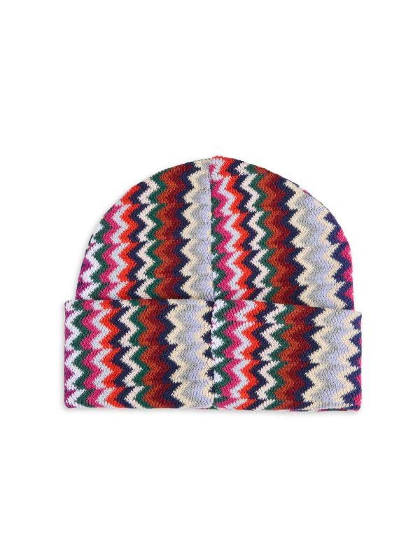 Shop Chevron Knit Wool-Blend Beanie on Sale at BeyondStyle  display picture 2