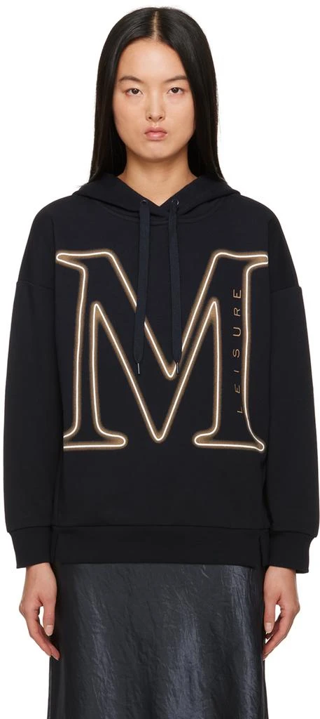 Max Mara Leisure Navy Printed Hoodie 1