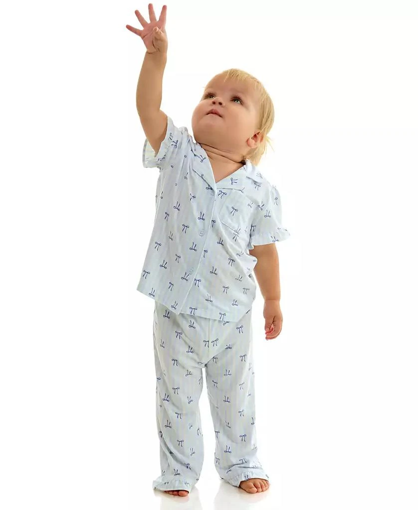 Sincerely Jules Toddler Mommy and Me Notch Collar Shirt 
Pants, 2-Piece Set 7