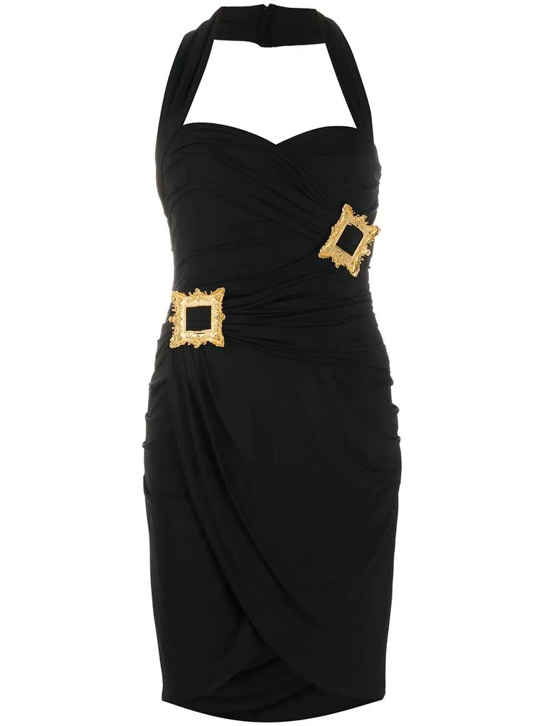 Moschino draped Frame dress - women 1