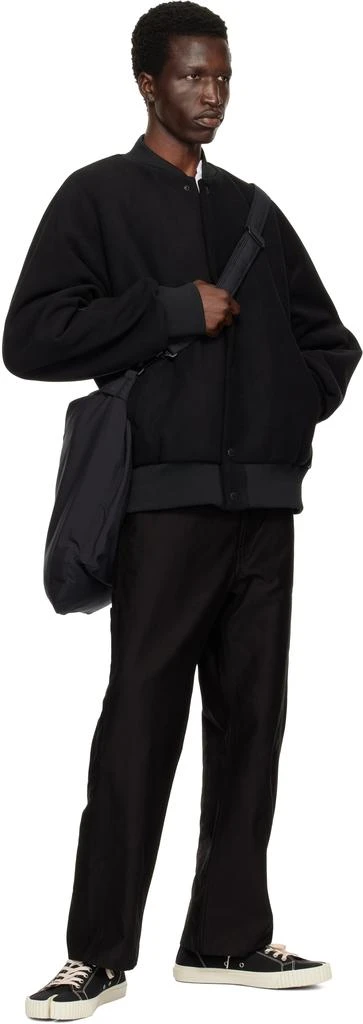 n.hoolywood Black Stadium Bomber Jacket 4