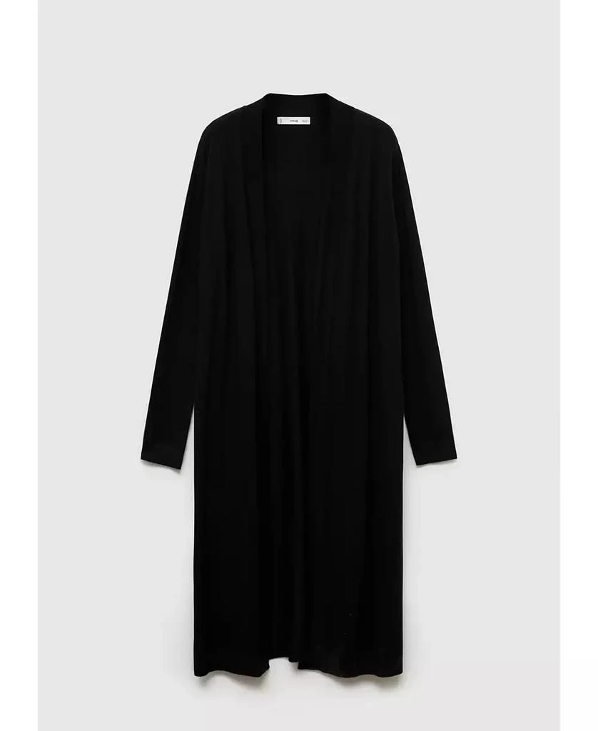 Mango Women's Fine Knit Long Cardigan Sweater 1