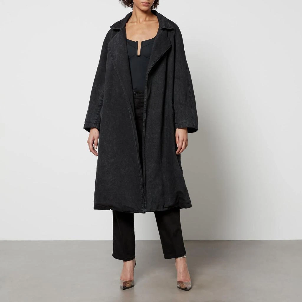 Good American Good American Uniform Denim Trench Coat 3