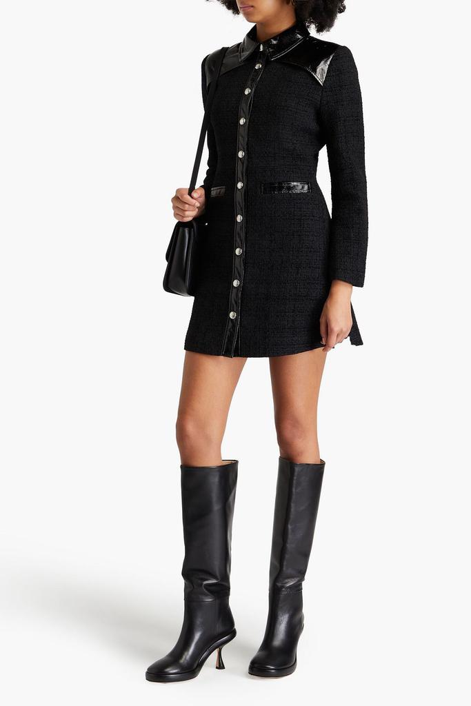 Maje Tweed mini shirt dress