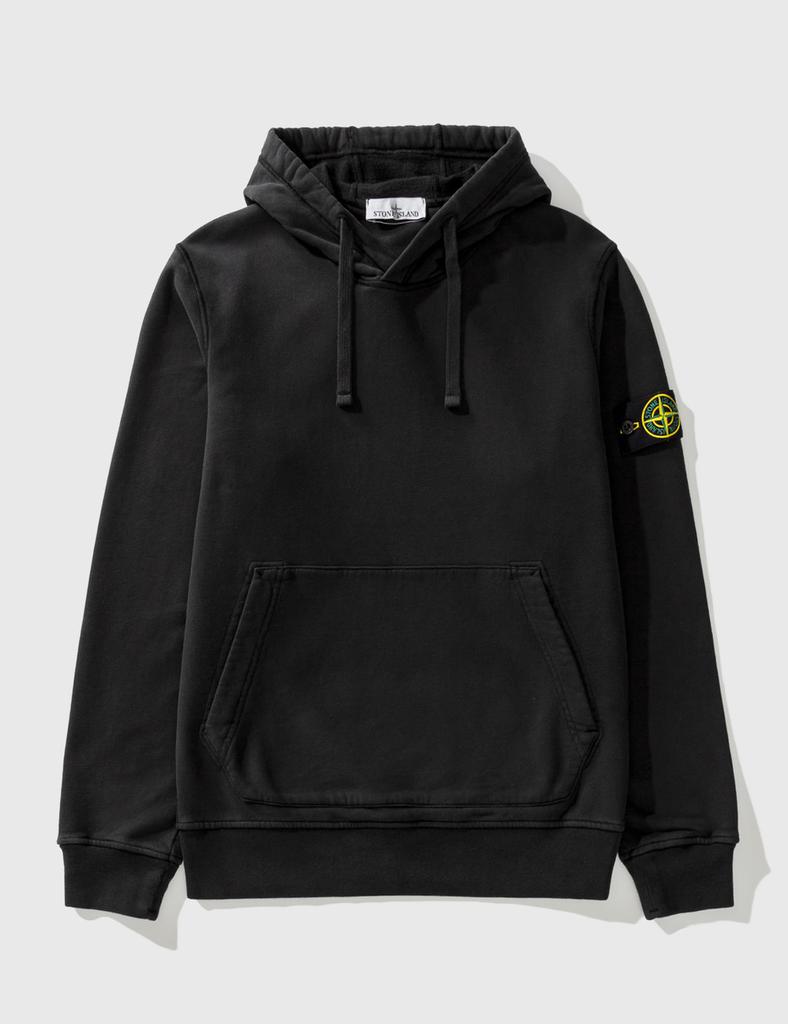 Stone Island Khaki Organic Cotton Diagonal Fleece Old Effect