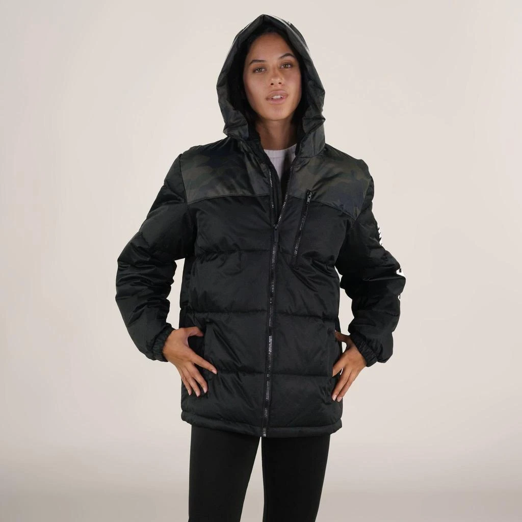Members Only Women's Twill Block Puffer Oversized Jacket 2