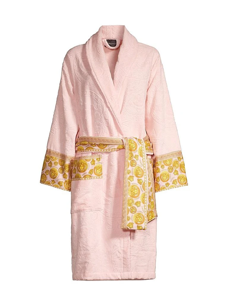 Versace Medusa Logo Plush Bathrobe