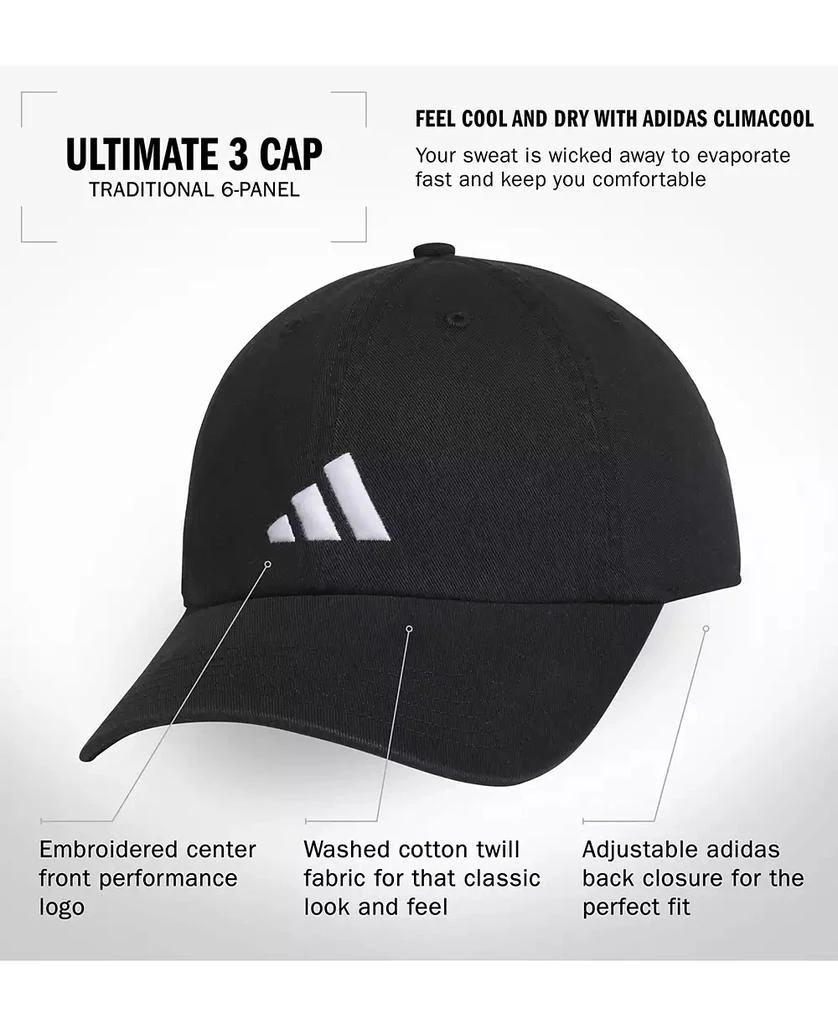Adidas Men's Ultimate 3 Embroidered Logo Cap 4