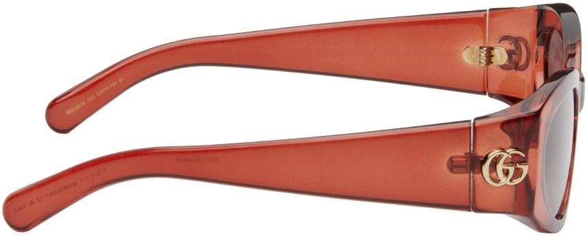 Gucci Burgundy Cat-Eye Sunglasses 2