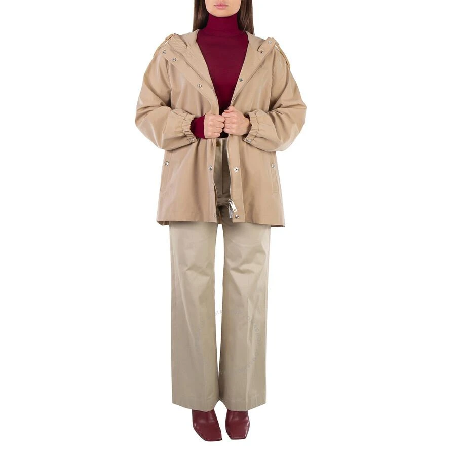 Burberry Hooded Cotton Gabardine Coat 1