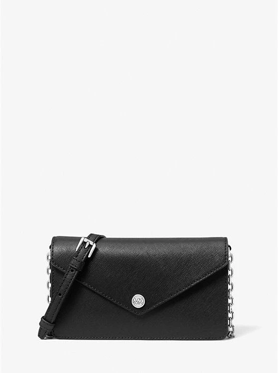 michael_kors Small Saffiano Leather Envelope Crossbody Bag 1