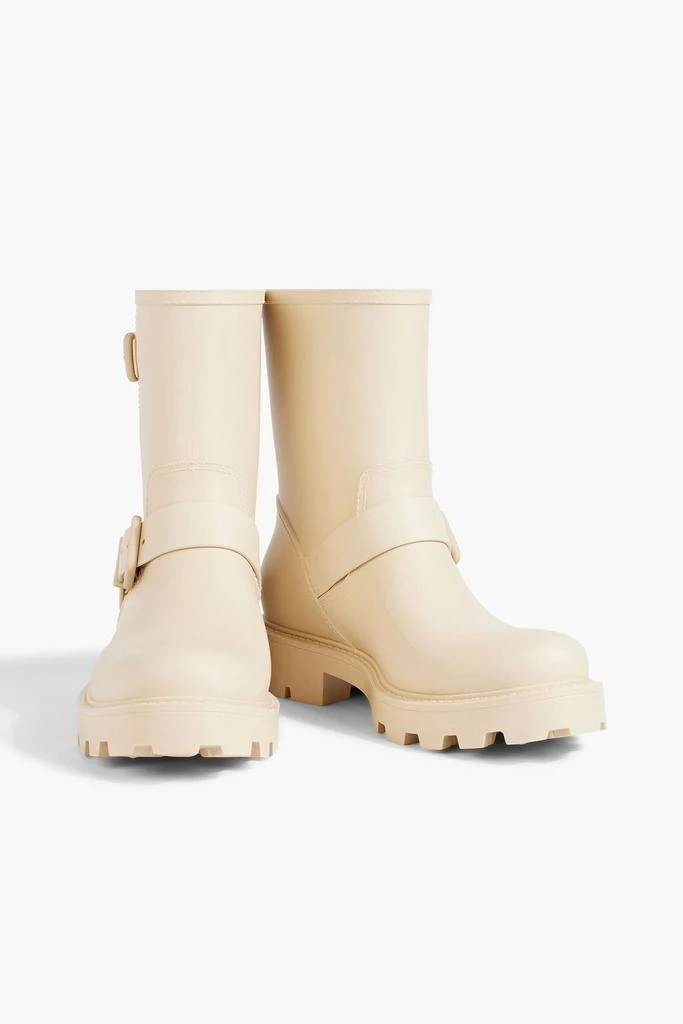 Jimmy Choo Yael buckled rubber rain boots 2