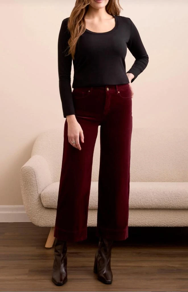 Tribal Tribal - High Rise Fly Front 5 Pocket Ankle Pant