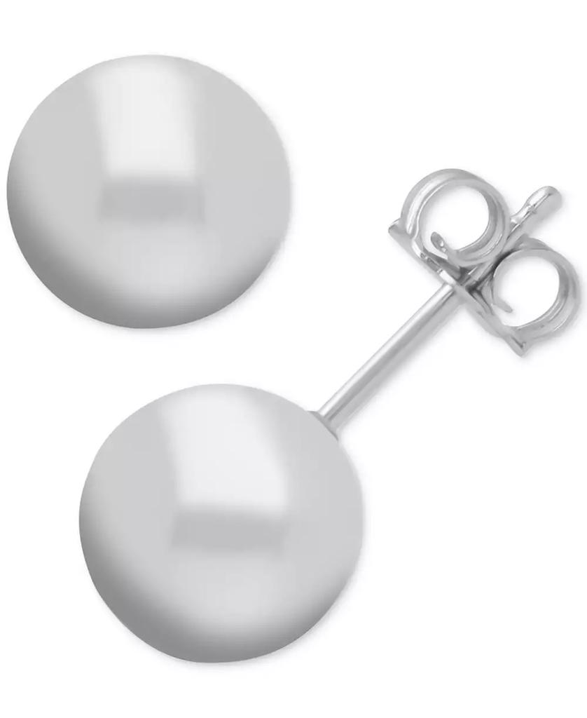 Essentials Ball Stud Silver Plate Earrings