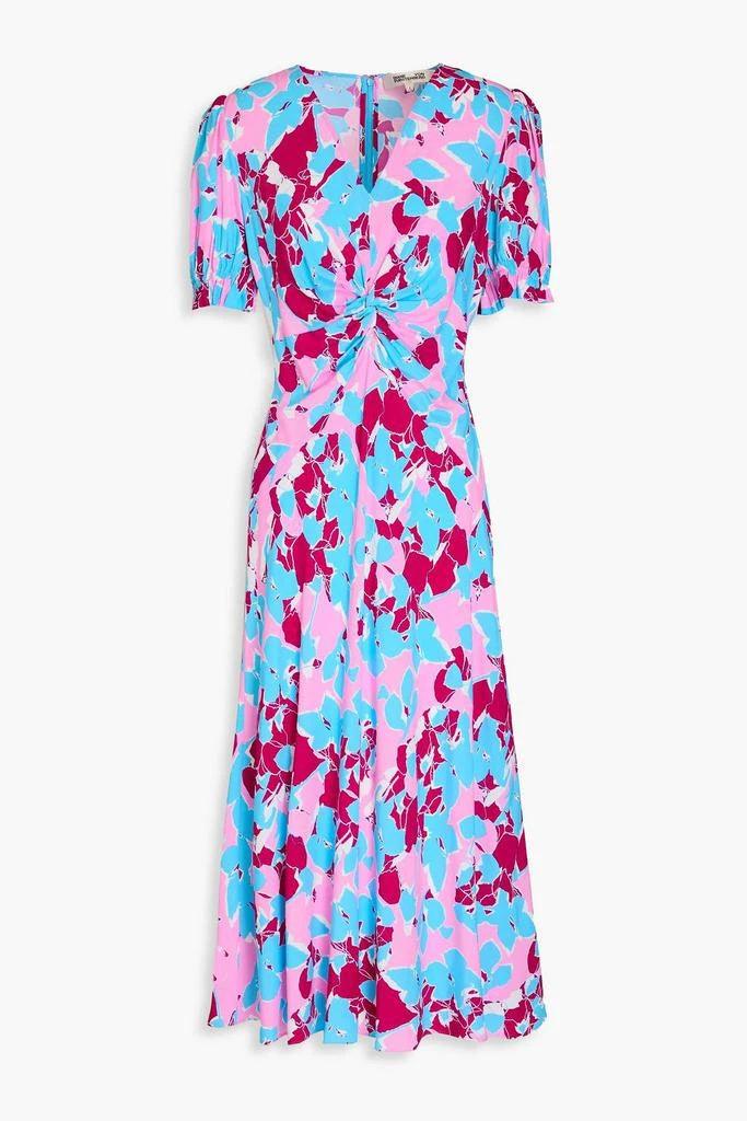 Diane von Furstenberg Anaba twisted floral-print crepe de chine midi dress 1