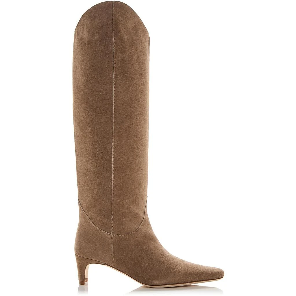 Staud Western Wally Womens Solid Suede Cowboy, Western Boots 2