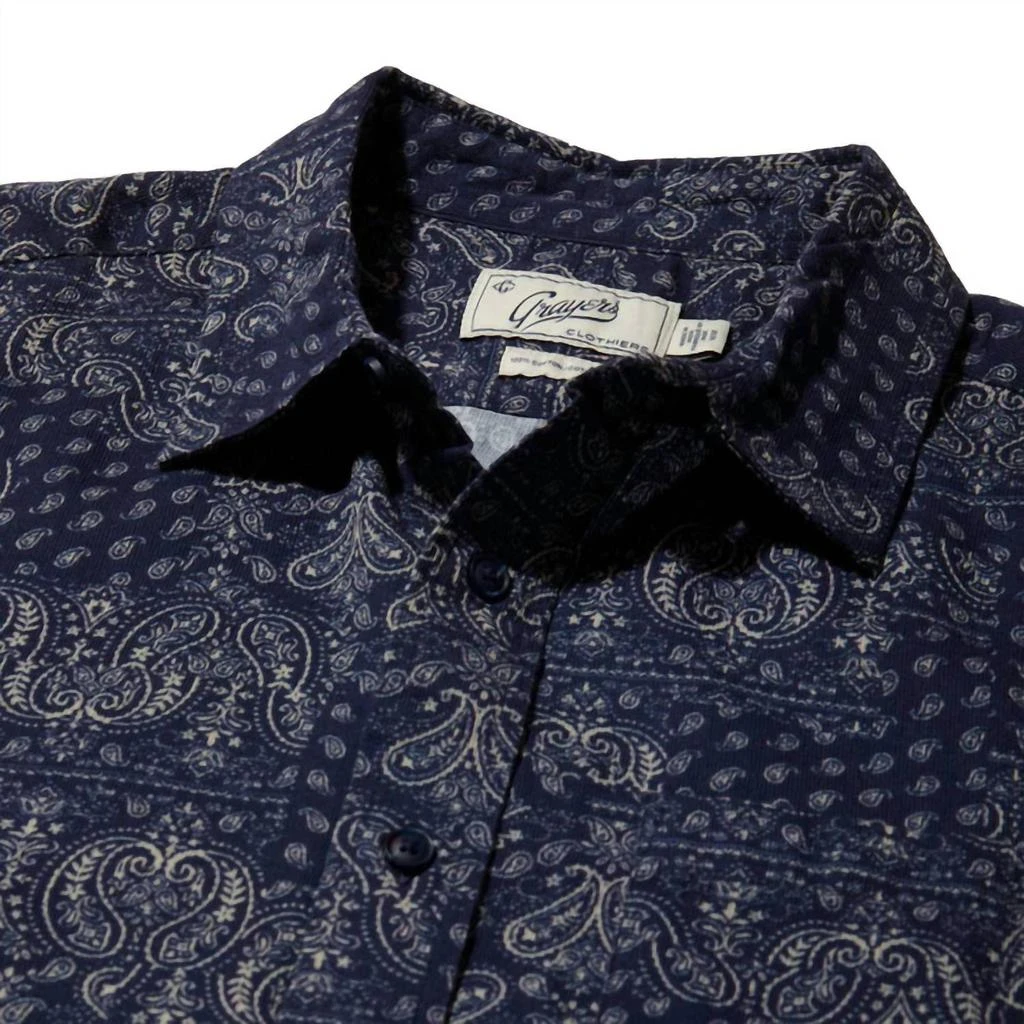 Grayers Bedford Textured Printed Shirt 3