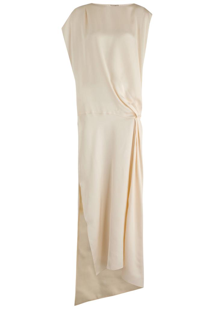 The Row Esmee gathered satin maxi dress