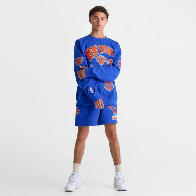 Pro Standard Men's Pro Standard New York Knicks NBA Turn It Up Fleece Crewneck Sweatshirt 2