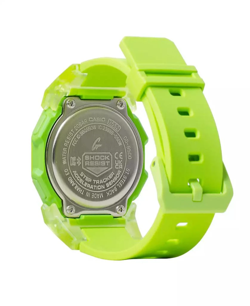 G-Shock Men's Digital Yellow Resin Watch, 46.3mm GDB500S-3 3