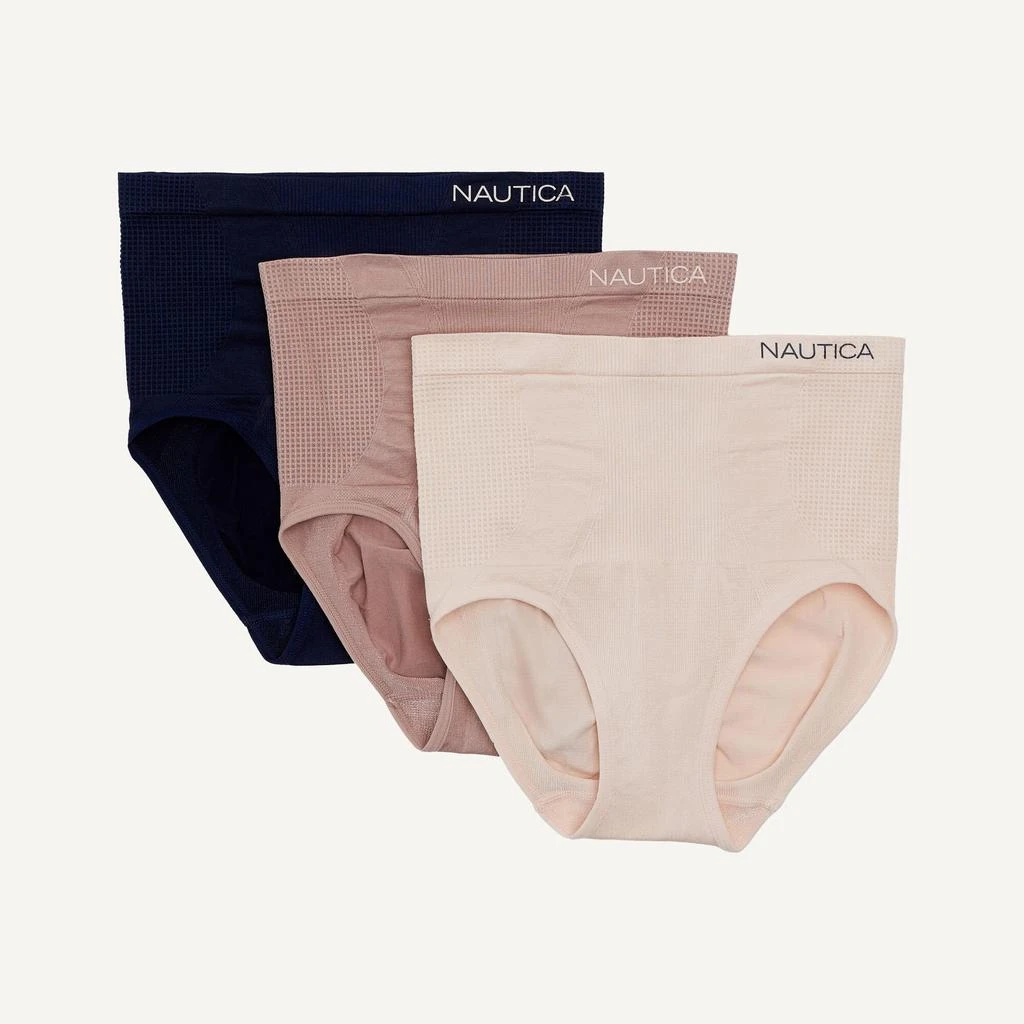 Nautica Womens Seamless Shaping Brief, 3-Pack 1