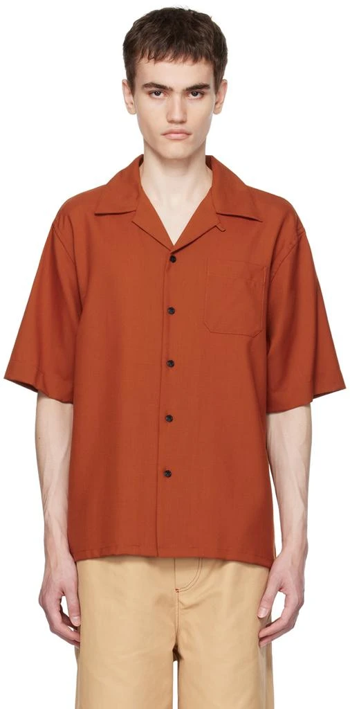 Marni Orange Patch Shirt 1