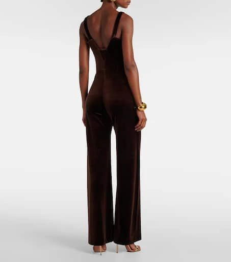 Galvan Vesper velvet jumpsuit 3