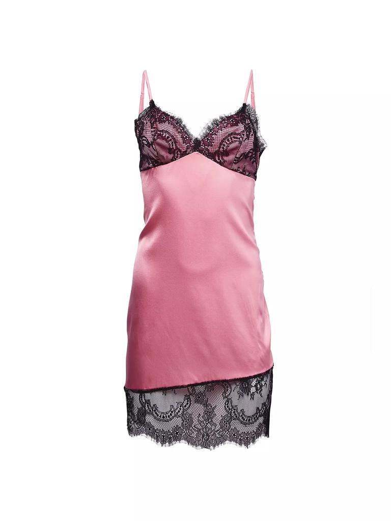 Fleur du Mal Silk & Lace Mini Slipdress