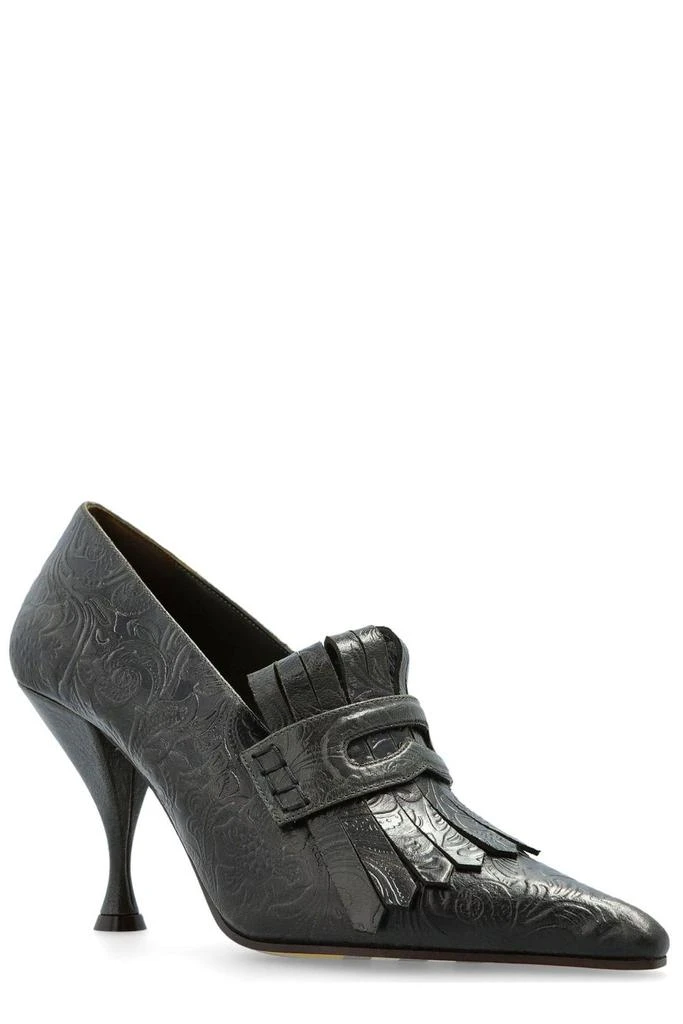 Burberry Burberry Embossed Cameo Fringed Pumps 2